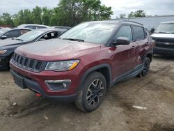 Jeep salvage cars for sale: 2021 Jeep Compass Trailhawk