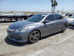 Salvage cars for sale at Van Nuys, CA auction: 2017 Honda Accord Sport