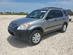 Salvage cars for sale from Copart New Braunfels, TX: 2005 Honda CR-V EX