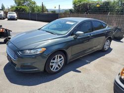 Salvage cars for sale from Copart San Martin, CA: 2015 Ford Fusion SE