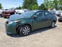 Salvage cars for sale at Finksburg, MD auction: 2016 Toyota Corolla L