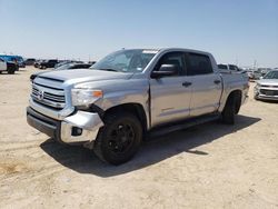 Salvage cars for sale at Amarillo, TX auction: 2016 Toyota Tundra Crewmax SR5