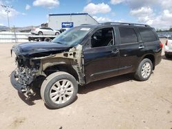 Salvage cars for sale at Colorado Springs, CO auction: 2014 Toyota Sequoia Platinum