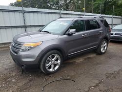 Salvage cars for sale from Copart Austell, GA: 2013 Ford Explorer Limited