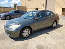 Salvage cars for sale at Gaston, SC auction: 2004 Honda Civic LX