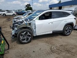 Salvage cars for sale from Copart Woodhaven, MI: 2022 Hyundai Tucson Limited