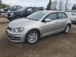 Salvage cars for sale at Bowmanville, ON auction: 2016 Volkswagen Golf S/SE
