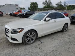 Salvage cars for sale at Opa Locka, FL auction: 2018 Mercedes-Benz C300