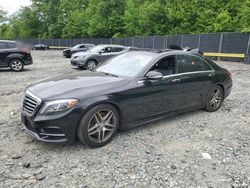 Salvage cars for sale from Copart Waldorf, MD: 2015 Mercedes-Benz S 550 4matic