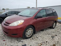 Salvage cars for sale at Franklin, WI auction: 2008 Toyota Sienna LE