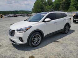 Salvage cars for sale at Concord, NC auction: 2018 Hyundai Santa FE SE Ultimate
