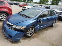 Salvage cars for sale from Copart Bridgeton, MO: 2010 Honda Civic LX