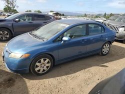 Salvage cars for sale from Copart San Martin, CA: 2006 Honda Civic LX