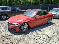 Salvage cars for sale at Waldorf, MD auction: 2016 BMW 228 XI Sulev