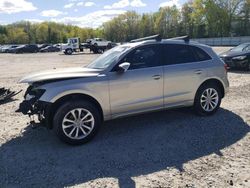 Salvage cars for sale at North Billerica, MA auction: 2015 Audi Q5 Premium Plus