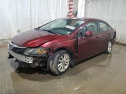 Salvage cars for sale from Copart Central Square, NY: 2012 Honda Civic EX