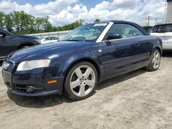 Salvage cars for sale from Copart Spartanburg, SC: 2008 Audi A4 S-LINE 3.2 Cabriolet Quattro