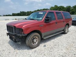 Salvage cars for sale at New Braunfels, TX auction: 2004 Ford Excursion XLT