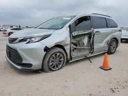 Toyota salvage cars for sale: 2021 Toyota Sienna LE