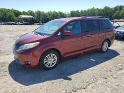 Salvage cars for sale at auction: 2016 Toyota Sienna XLE