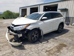 Salvage cars for sale at Chambersburg, PA auction: 2016 Toyota Highlander XLE