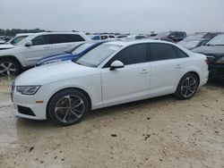 Salvage cars for sale at New Braunfels, TX auction: 2019 Audi A4 Premium