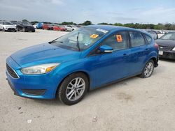 Salvage cars for sale from Copart San Antonio, TX: 2015 Ford Focus SE