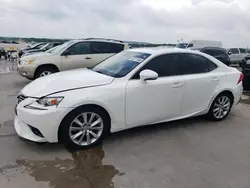 Salvage cars for sale at Grand Prairie, TX auction: 2014 Lexus IS 250