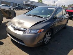 Salvage cars for sale at New Britain, CT auction: 2006 Honda Civic LX