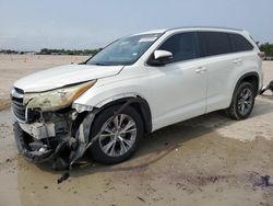 Salvage cars for sale at Houston, TX auction: 2015 Toyota Highlander XLE