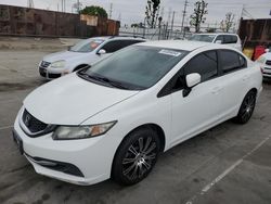 Salvage cars for sale from Copart Wilmington, CA: 2015 Honda Civic SE
