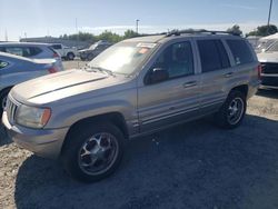 Salvage cars for sale from Copart Sacramento, CA: 2001 Jeep Grand Cherokee Limited