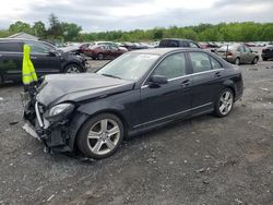 Salvage cars for sale at Grantville, PA auction: 2011 Mercedes-Benz C 300 4matic