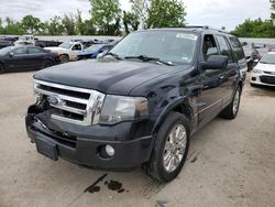 Salvage cars for sale at Bridgeton, MO auction: 2012 Ford Expedition Limited