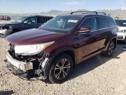 Toyota Highlander salvage cars for sale: 2016 Toyota Highlander XLE