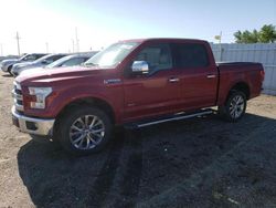 Salvage cars for sale at Greenwood, NE auction: 2015 Ford F150 Supercrew