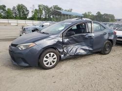 Salvage cars for sale from Copart Spartanburg, SC: 2016 Toyota Corolla L