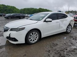 Salvage cars for sale from Copart Windsor, NJ: 2016 Acura TLX Tech