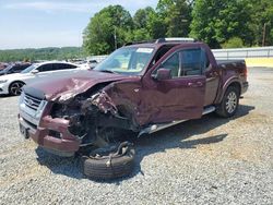 Salvage cars for sale from Copart Concord, NC: 2007 Ford Explorer Sport Trac Limited