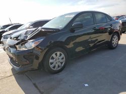 Salvage cars for sale from Copart Grand Prairie, TX: 2022 KIA Rio LX