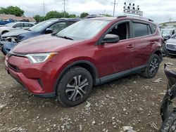 Salvage cars for sale from Copart Columbus, OH: 2018 Toyota Rav4 LE