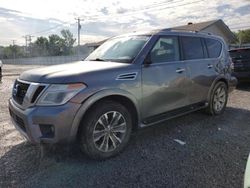 Nissan Armada salvage cars for sale: 2017 Nissan Armada SV