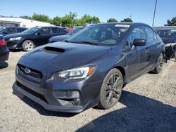 Salvage cars for sale from Copart Sacramento, CA: 2016 Subaru WRX Limited