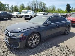 Salvage cars for sale from Copart Portland, OR: 2020 Audi A6 Premium Plus