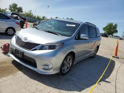 Salvage cars for sale at Pekin, IL auction: 2014 Toyota Sienna Sport