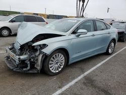 Salvage cars for sale at Van Nuys, CA auction: 2013 Ford Fusion SE Hybrid