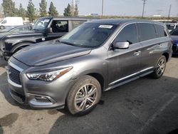 Salvage cars for sale from Copart Rancho Cucamonga, CA: 2020 Infiniti QX60 Luxe