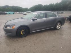Salvage cars for sale at North Billerica, MA auction: 2012 Volkswagen Passat SE