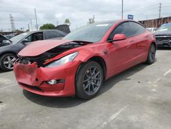 Salvage cars for sale from Copart Wilmington, CA: 2021 Tesla Model 3