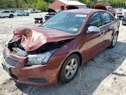 Salvage cars for sale from Copart Mendon, MA: 2013 Chevrolet Cruze LT